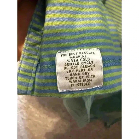 Peter Millar Cotton Green Striped Golf Polo - XXL - Picture 4 of 5